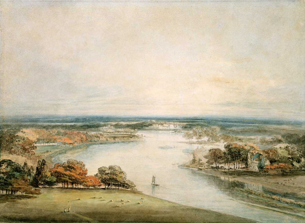 Themsen fra Richmond af Joseph Mallord William Turner