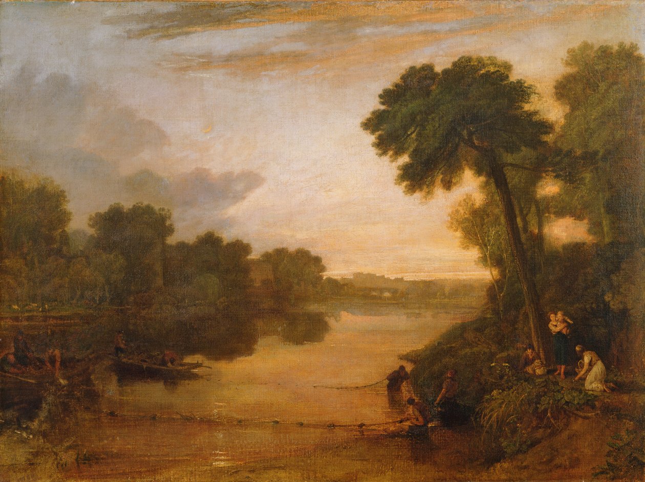 Themsen nær Windsor, ca. 1807 af Joseph Mallord William Turner