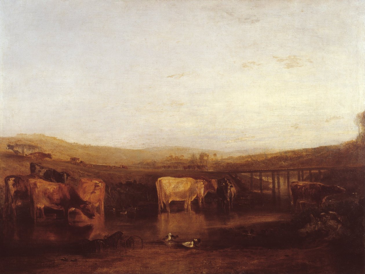 Unionen af Themsen og Isis (Dorchester Mead, Oxfordshire) af Joseph Mallord William Turner