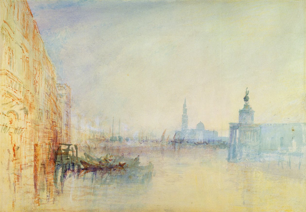 Venedig, mundingen af Canal Grande, ca. 1840 af Joseph Mallord William Turner