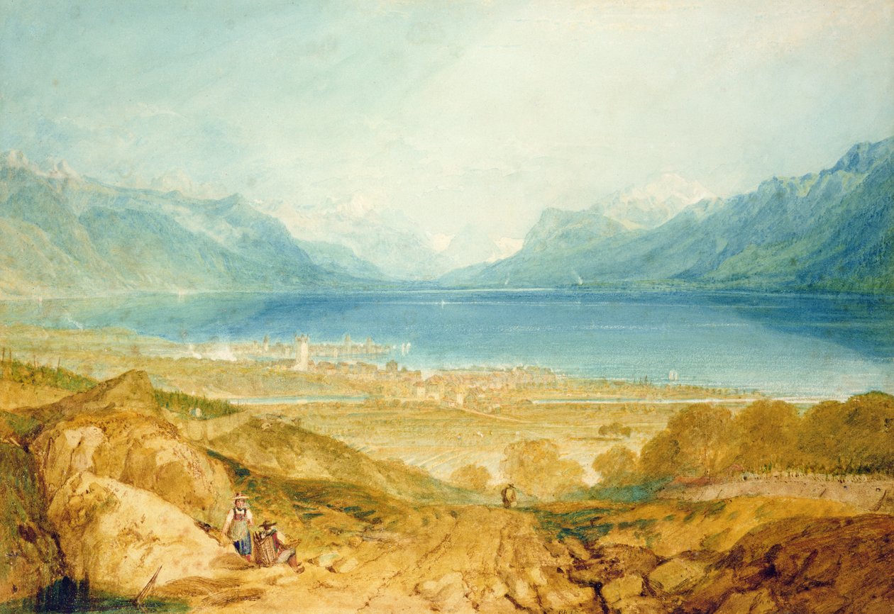Vevey, Genevesøen af Joseph Mallord William Turner
