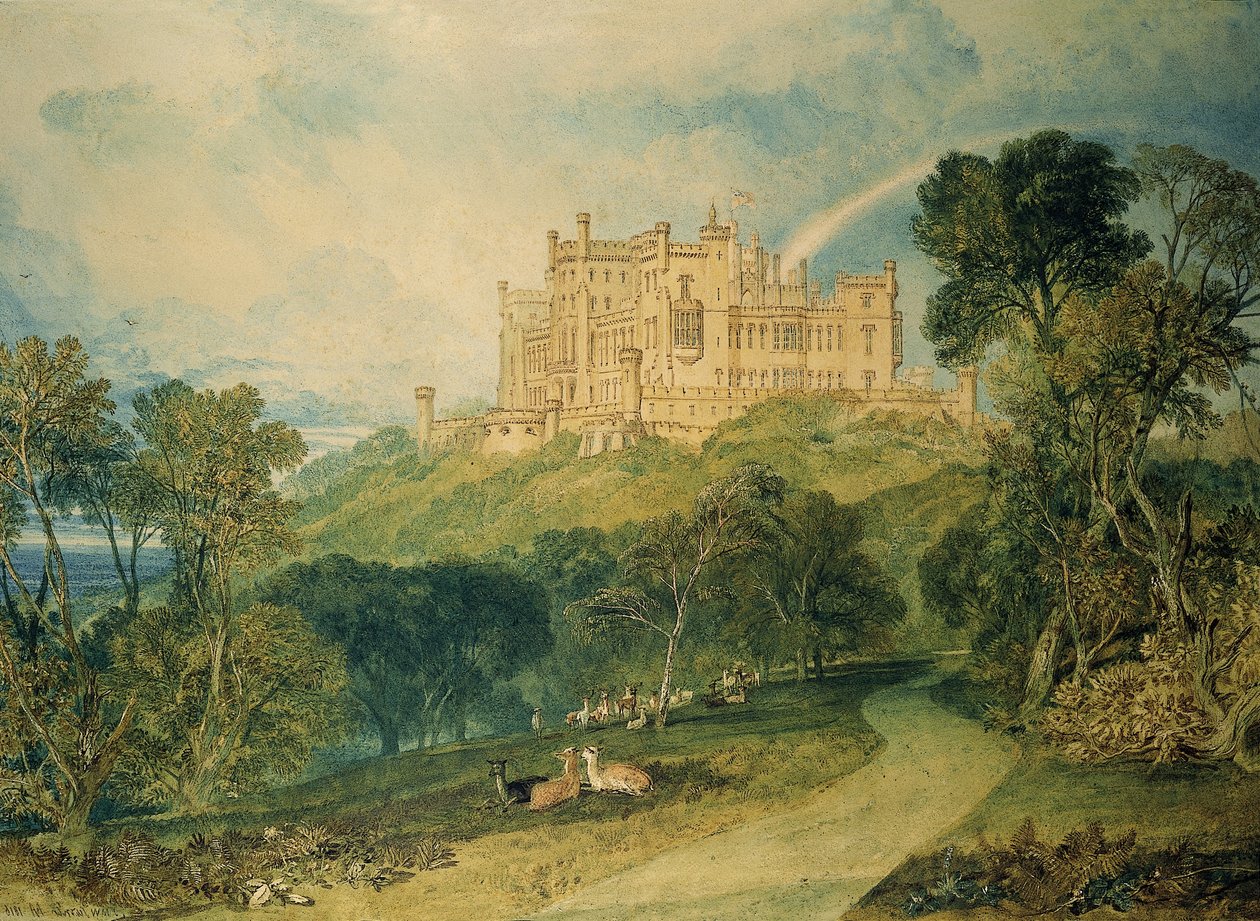 Udsigt over Belvoir Castle, 1816 af Joseph Mallord William Turner
