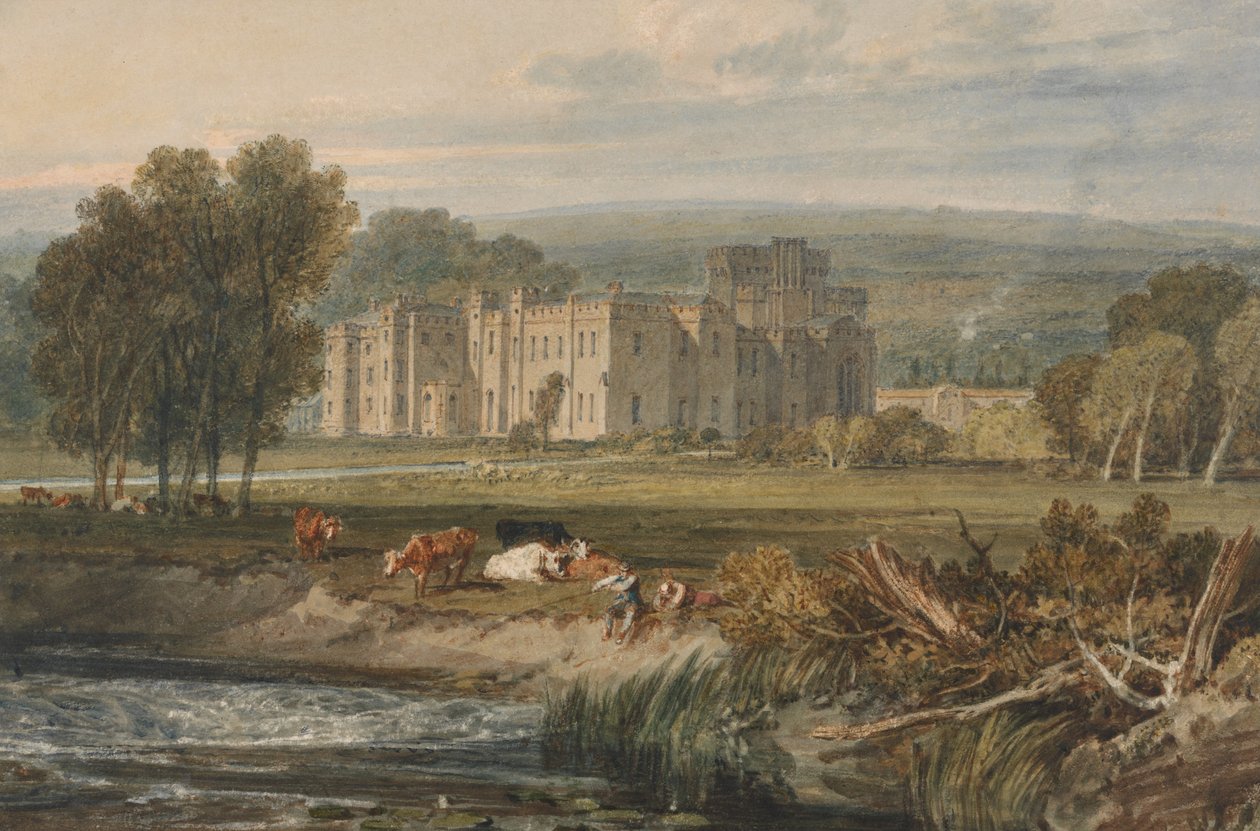 Udsigt over Hampton Court, Herefordshire, fra sydøst af Joseph Mallord William Turner