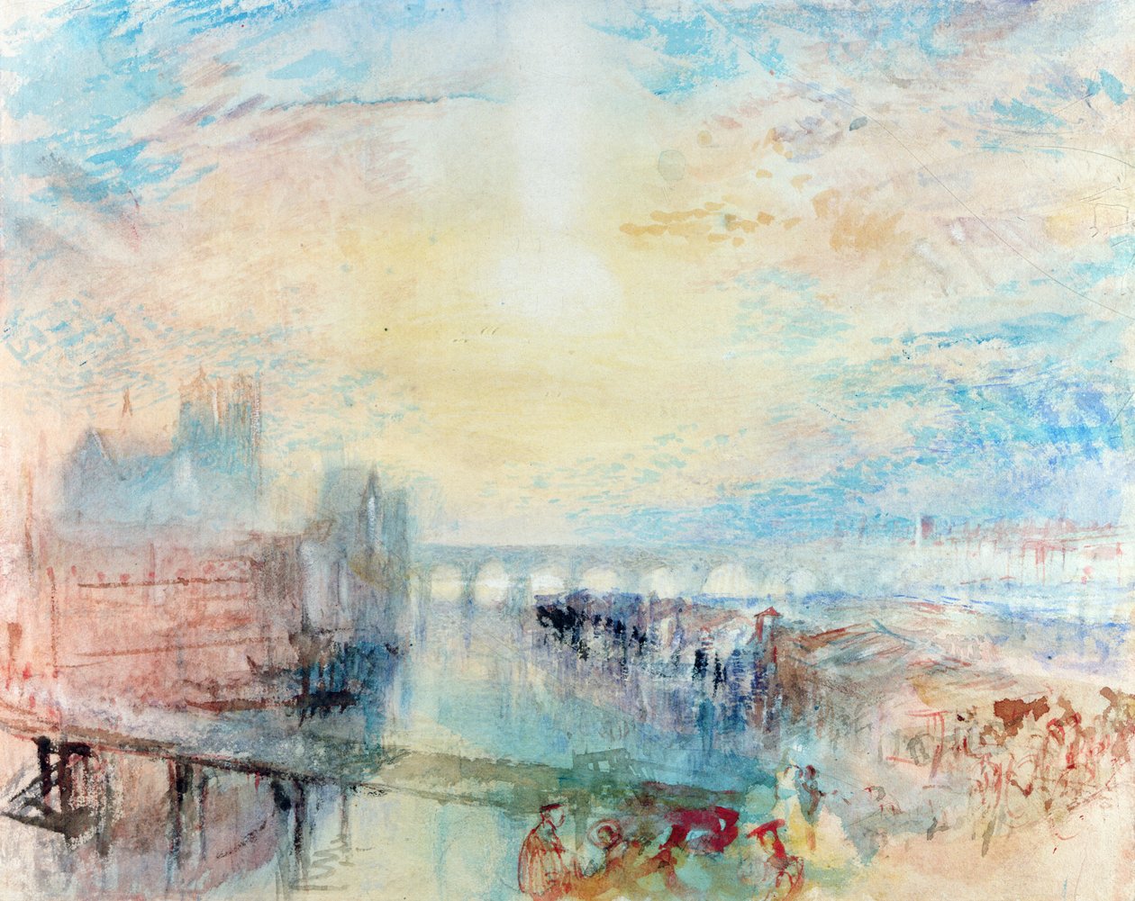 Udsigt over Lyon af Joseph Mallord William Turner