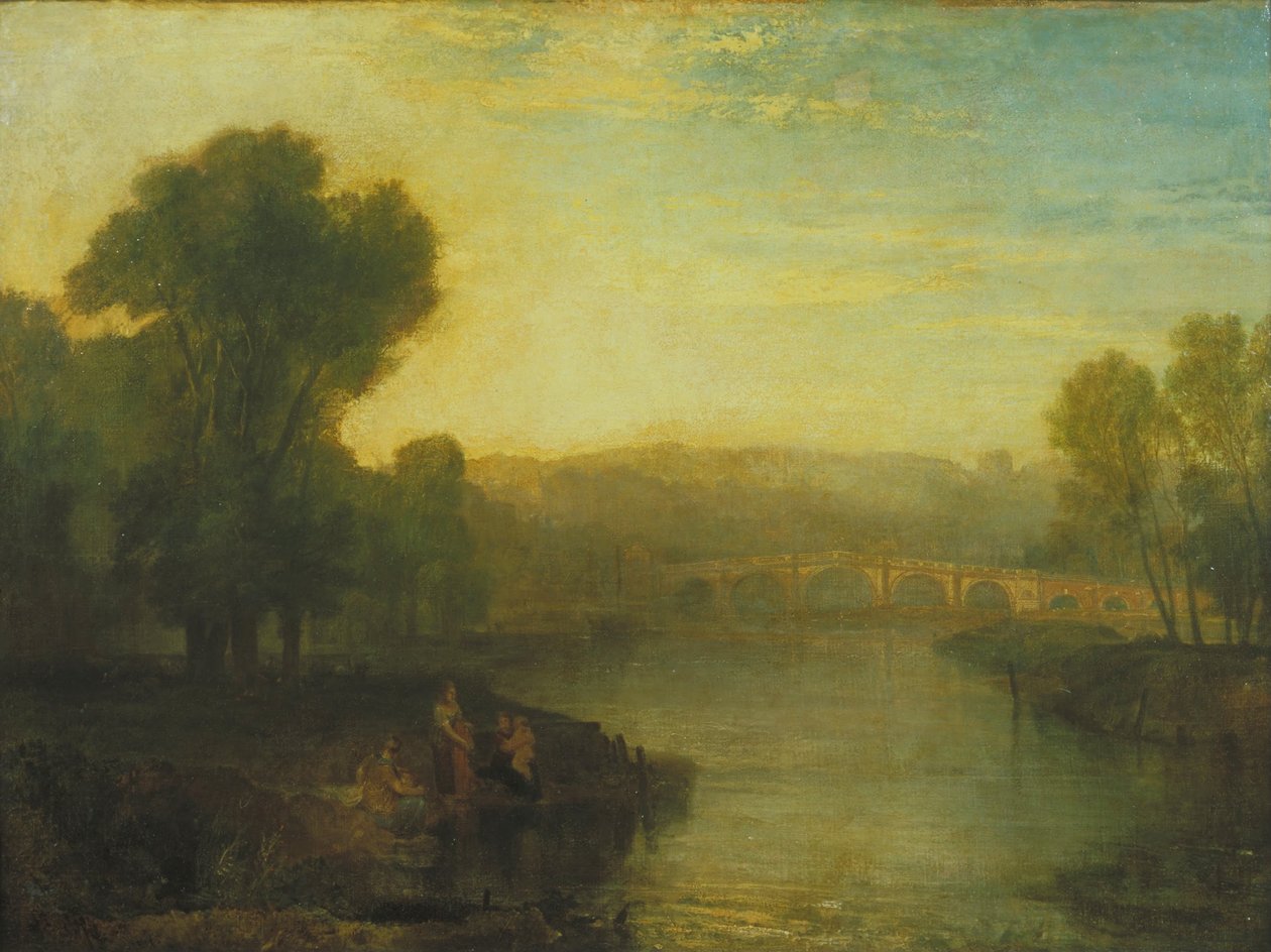 Udsigt over Richmond Hill og Bridge af Joseph Mallord William Turner