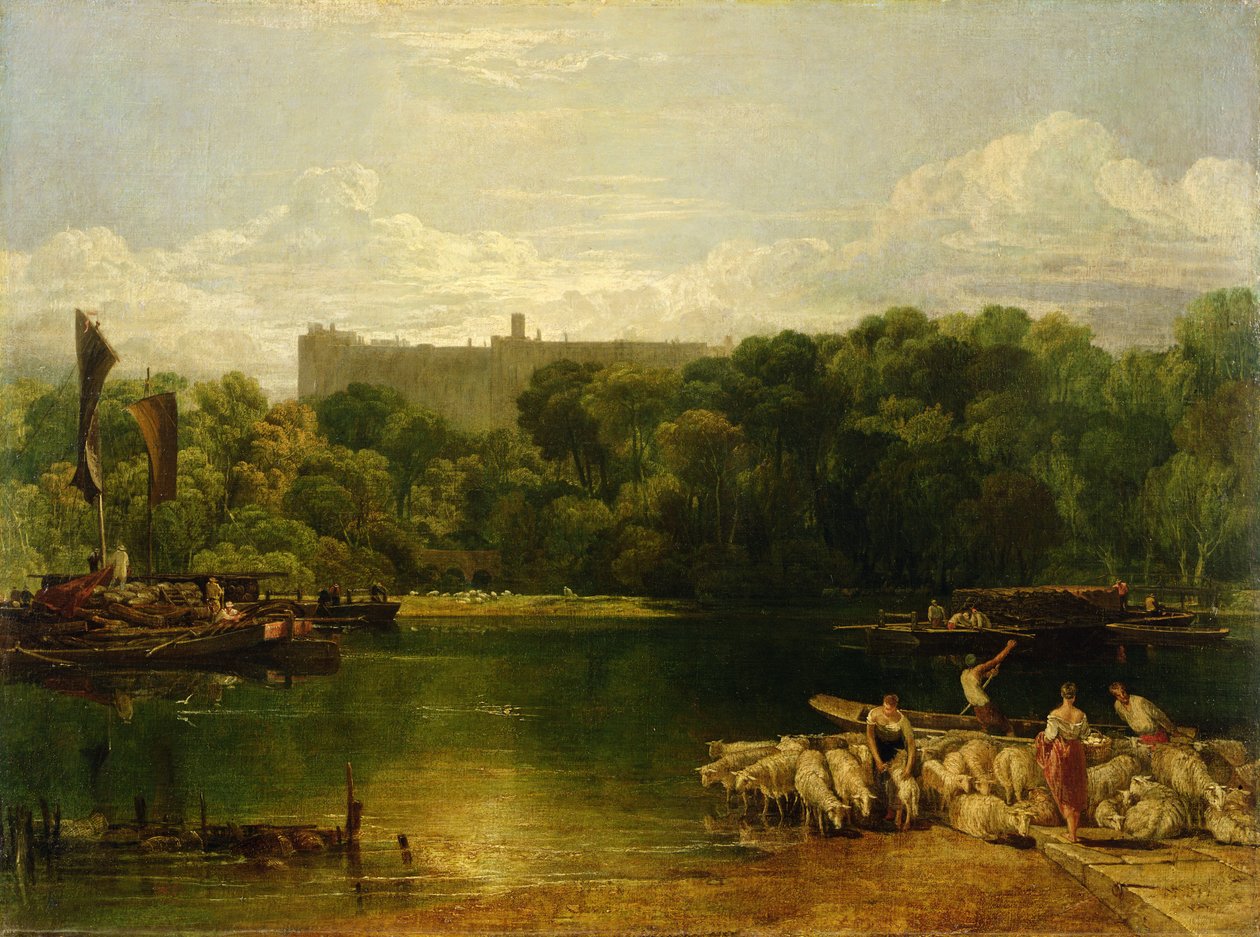 Windsor Castle fra Themsen, ca. 1805 af Joseph Mallord William Turner