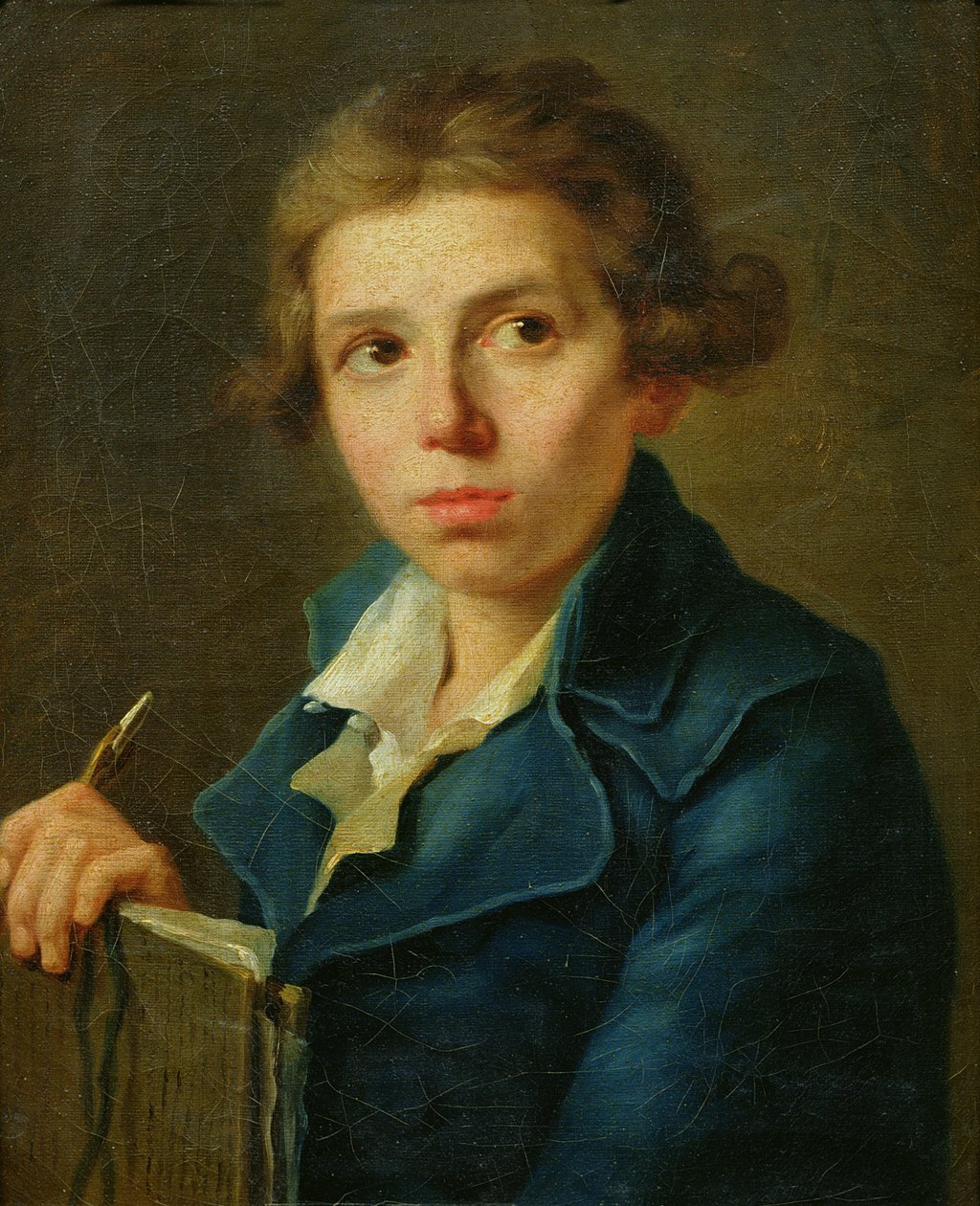 Portræt af Jacques-Louis David (1748-1825) som ung af Joseph Marie, the Elder Vien