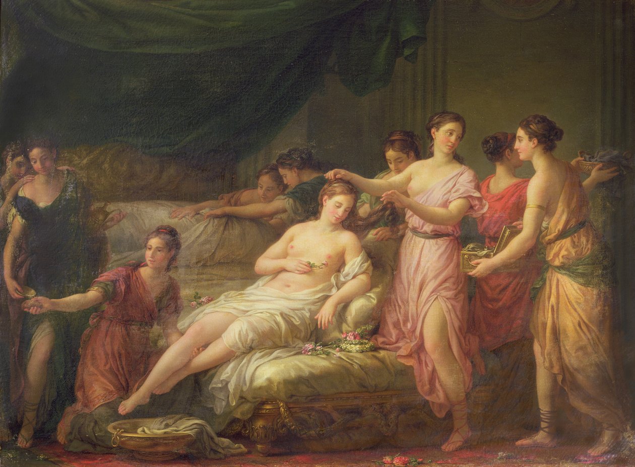 Forberedelser til bruden af Joseph Marie, the Elder Vien