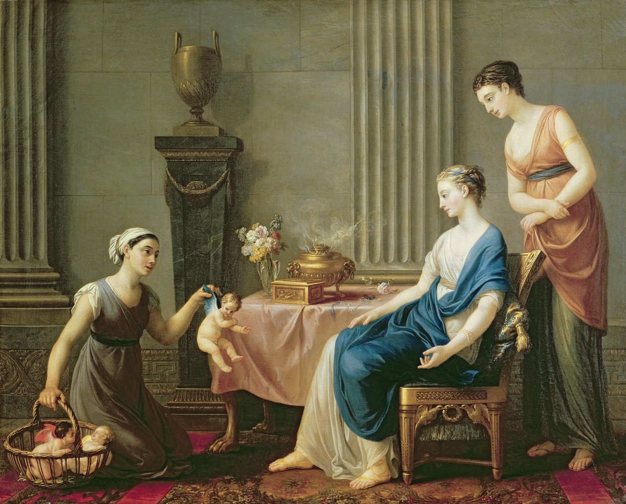Sælgeren af kærligheder, 1763 af Joseph Marie, the Elder Vien