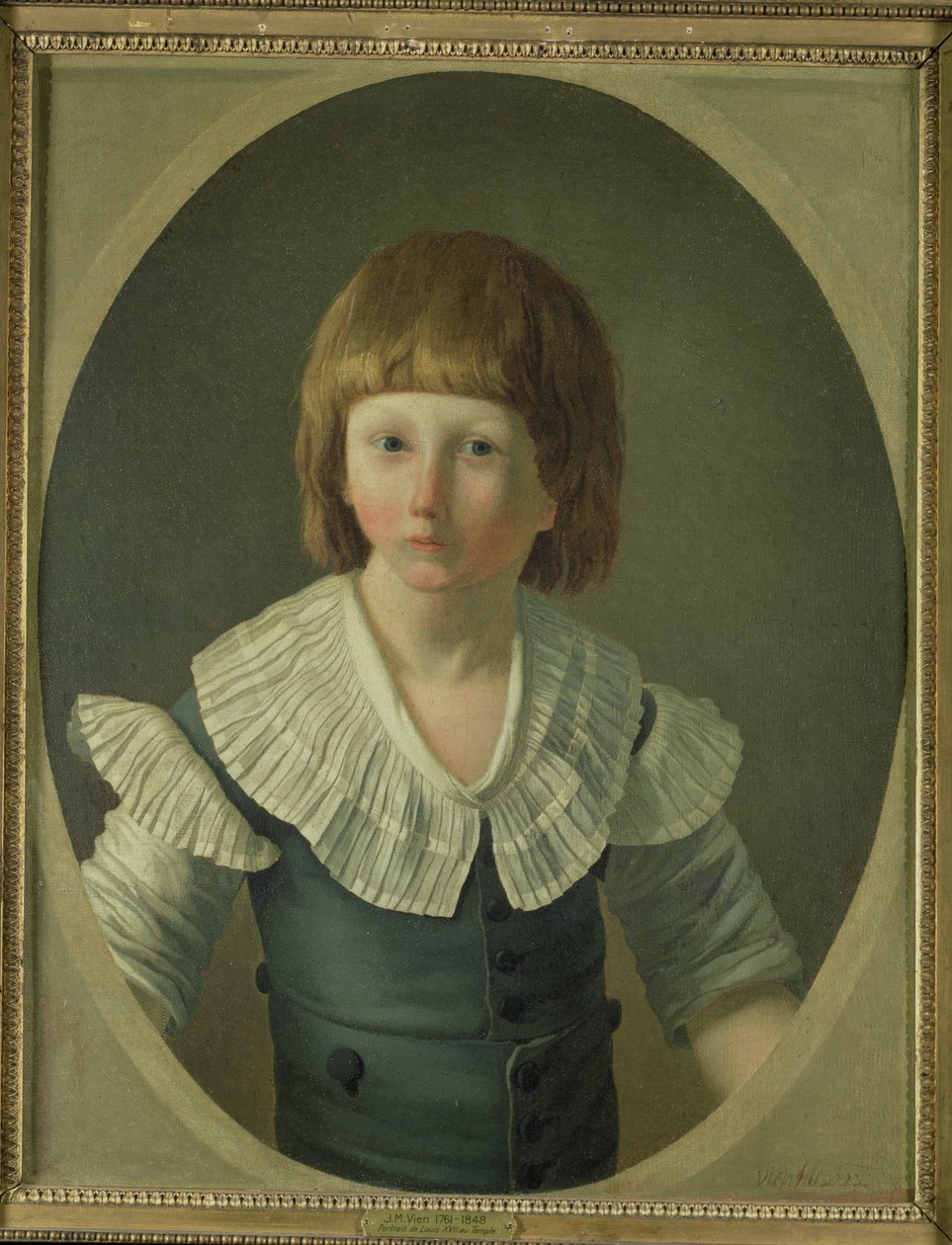 Ludvig XVII (1785-95) 8 år gammel i templet, 1793 af Joseph Marie the Younger Vien