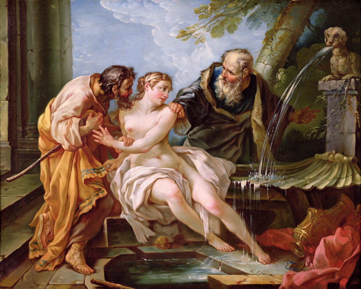 Susanna og de ældre, 1746 af Joseph Marie the Younger Vien