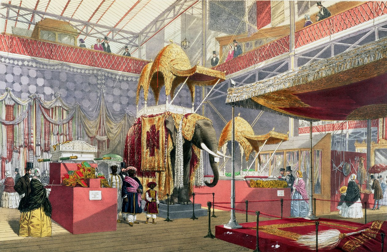 Store Udstilling, 1851: Indien nr. 4 for Dickinson Bros. af Joseph Nash