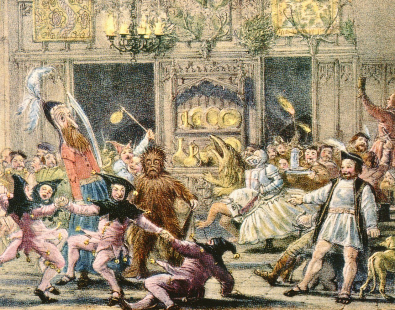 Twelfth Night Tudor Revels (se også 87430) af Joseph Nash
