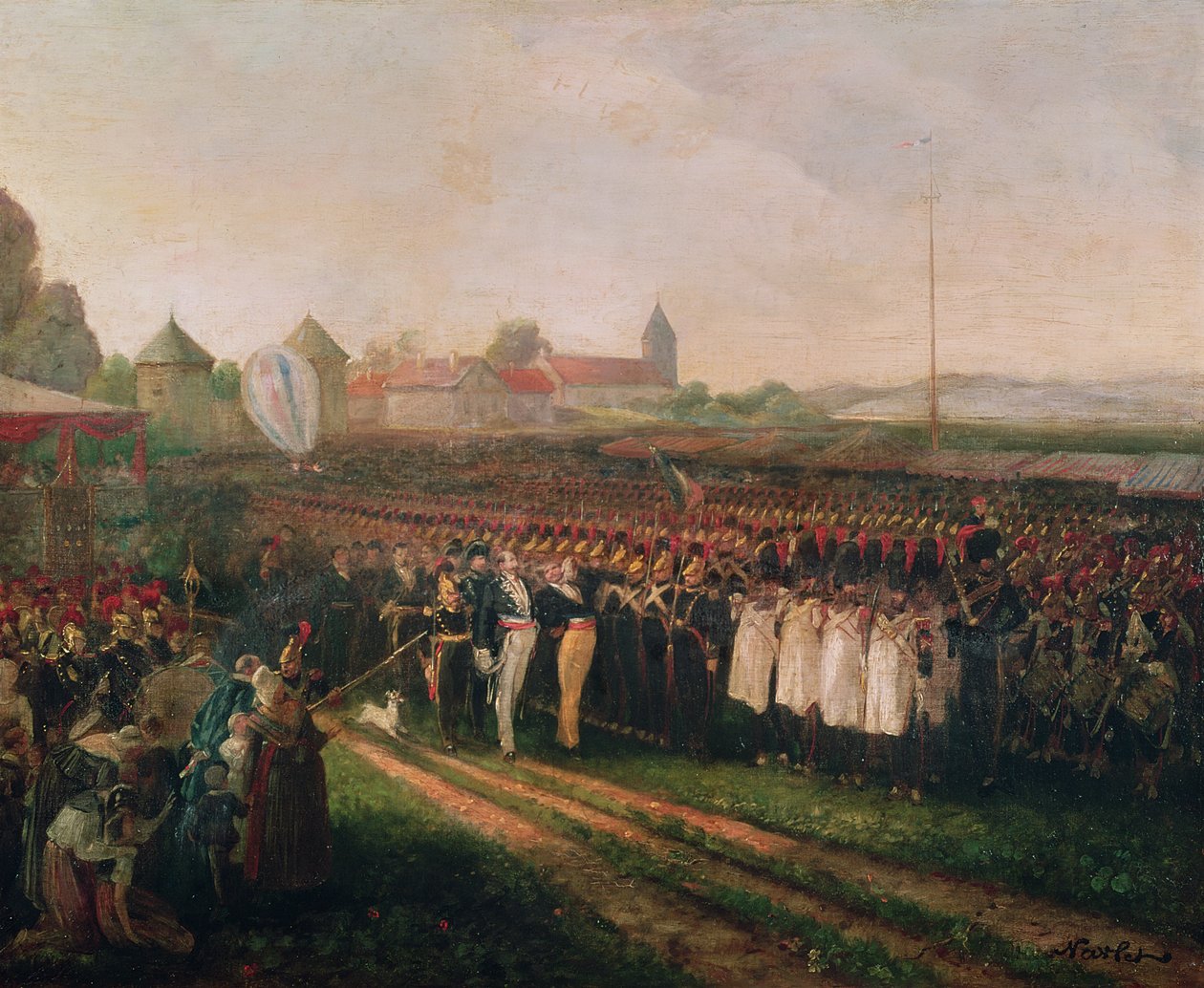 Gennemgang af Nationalgarden og Brandvæsenet af Joseph Navlet