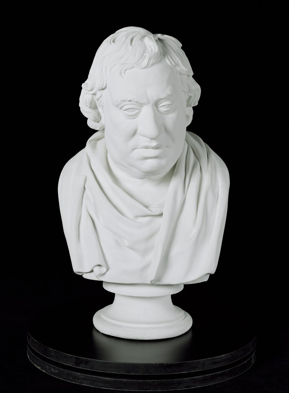 Samuel Johnson (1709-84) 1777 (gips) af Joseph Nollekens