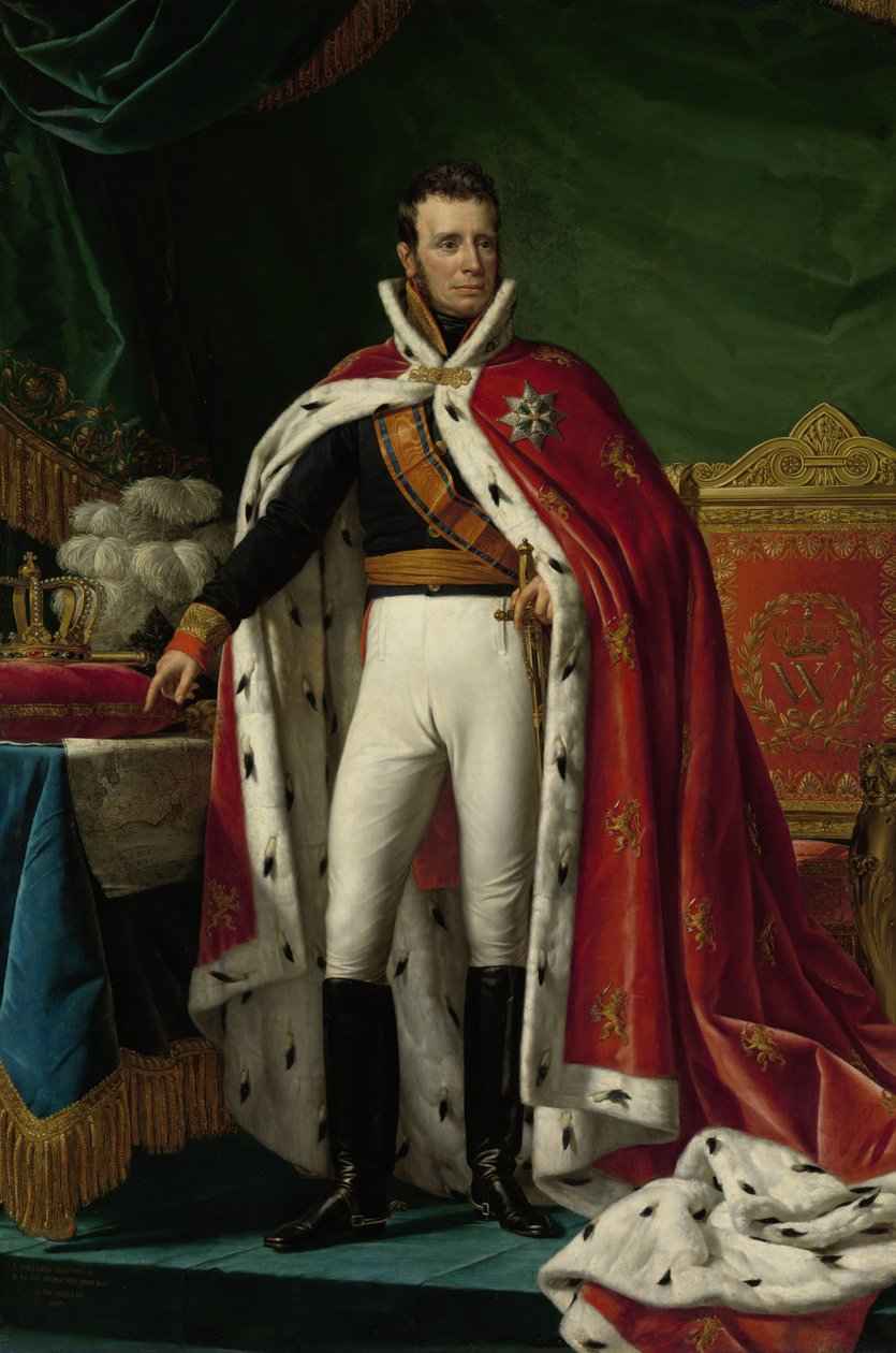 Portræt af William I af Holland, 1819 af Joseph Paelinck