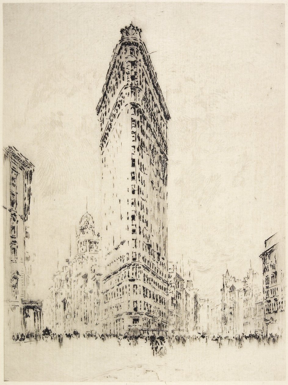 Flatiron Building, 1904 af Joseph Pennell