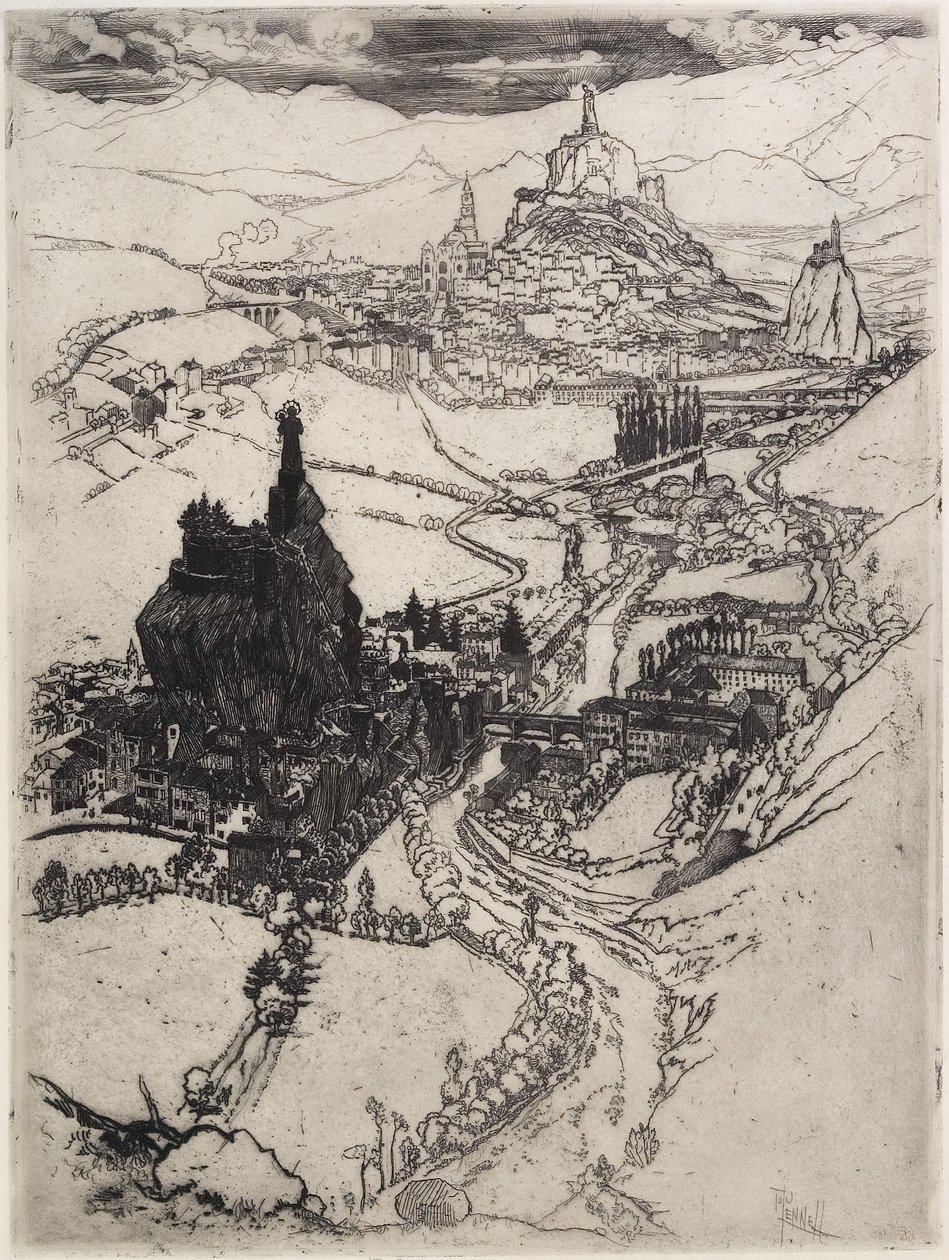 Le Puy, tredje plade, 1894 af Joseph Pennell