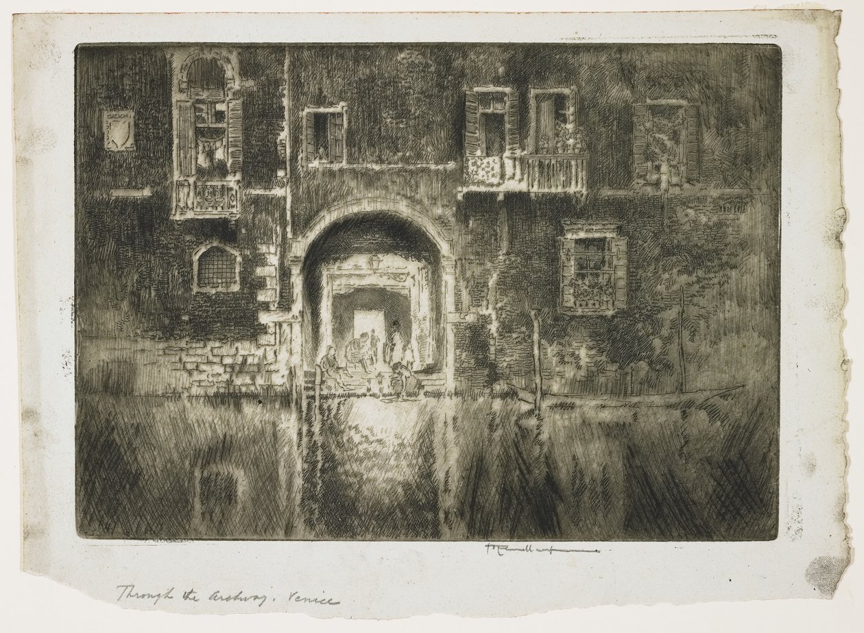 I nærheden af Abazzia, Venedig, 1883 af Joseph Pennell