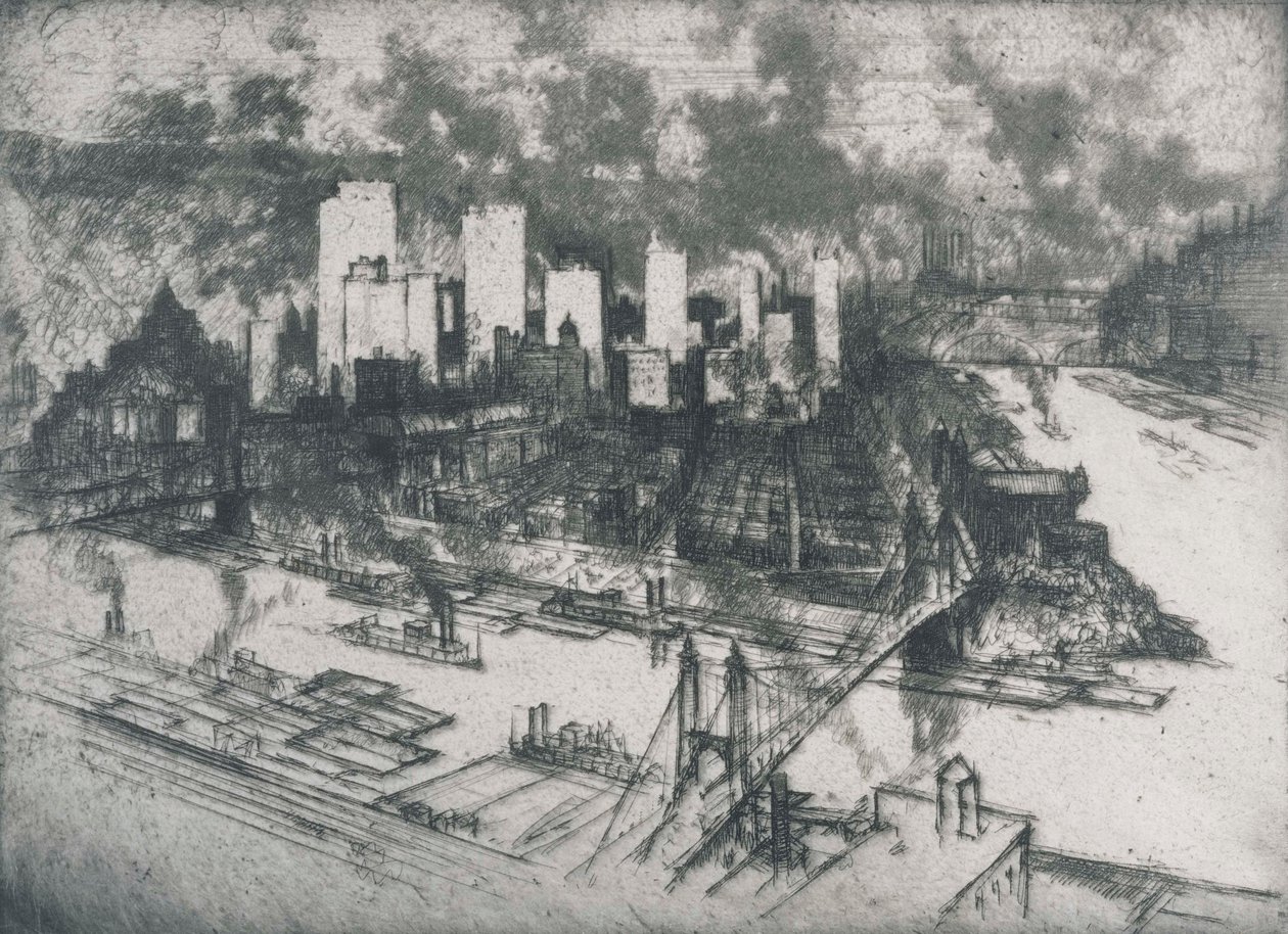 New York af Joseph Pennell