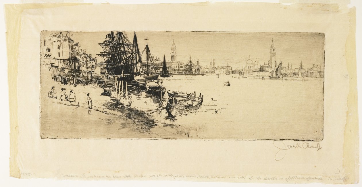 I går og i dag i Venedig, 1883 af Joseph Pennell
