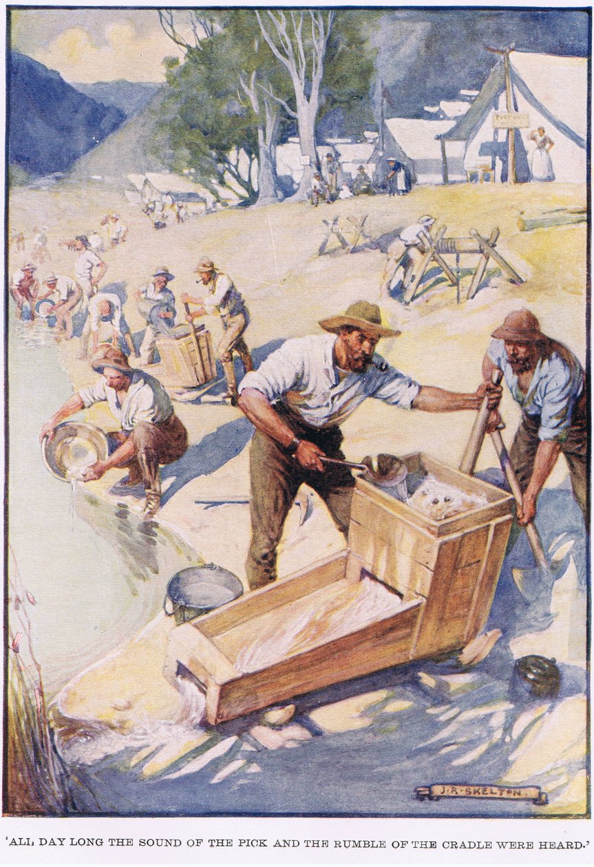 Hele dagen hørtes lyden af hakke og vuggens rumlen af Joseph Ratcliffe Skelton