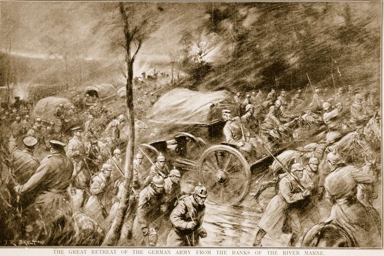 Den tyske hærs store tilbagetog fra bredden af floden Marne i 1914 af Joseph Ratcliffe Skelton
