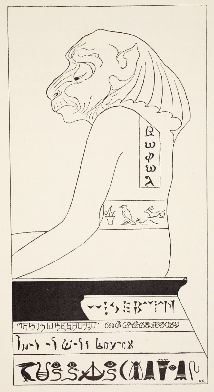 The Wise Baviaan, den hundehovedede bavian, som er det klogeste dyr i hele Sydafrika, illustration fra 