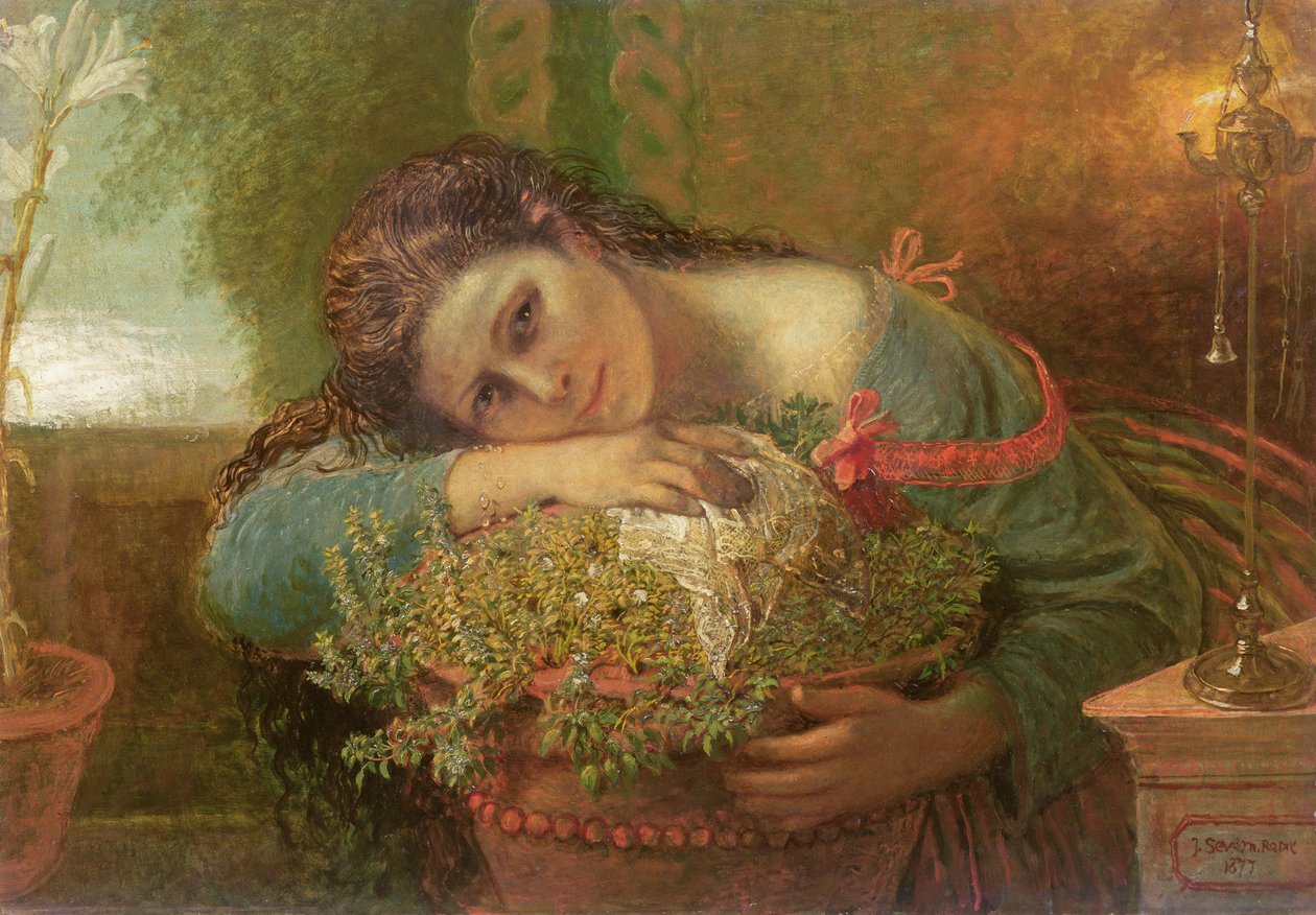 Isabella, eller potten med basilikum, 1877 af Joseph Severn