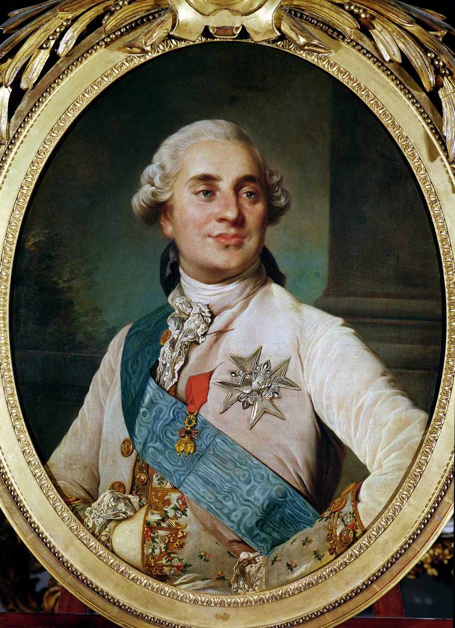 Portrætmedaljon af Louis XVI (1754-93) 1775 af Joseph Siffred Duplessis