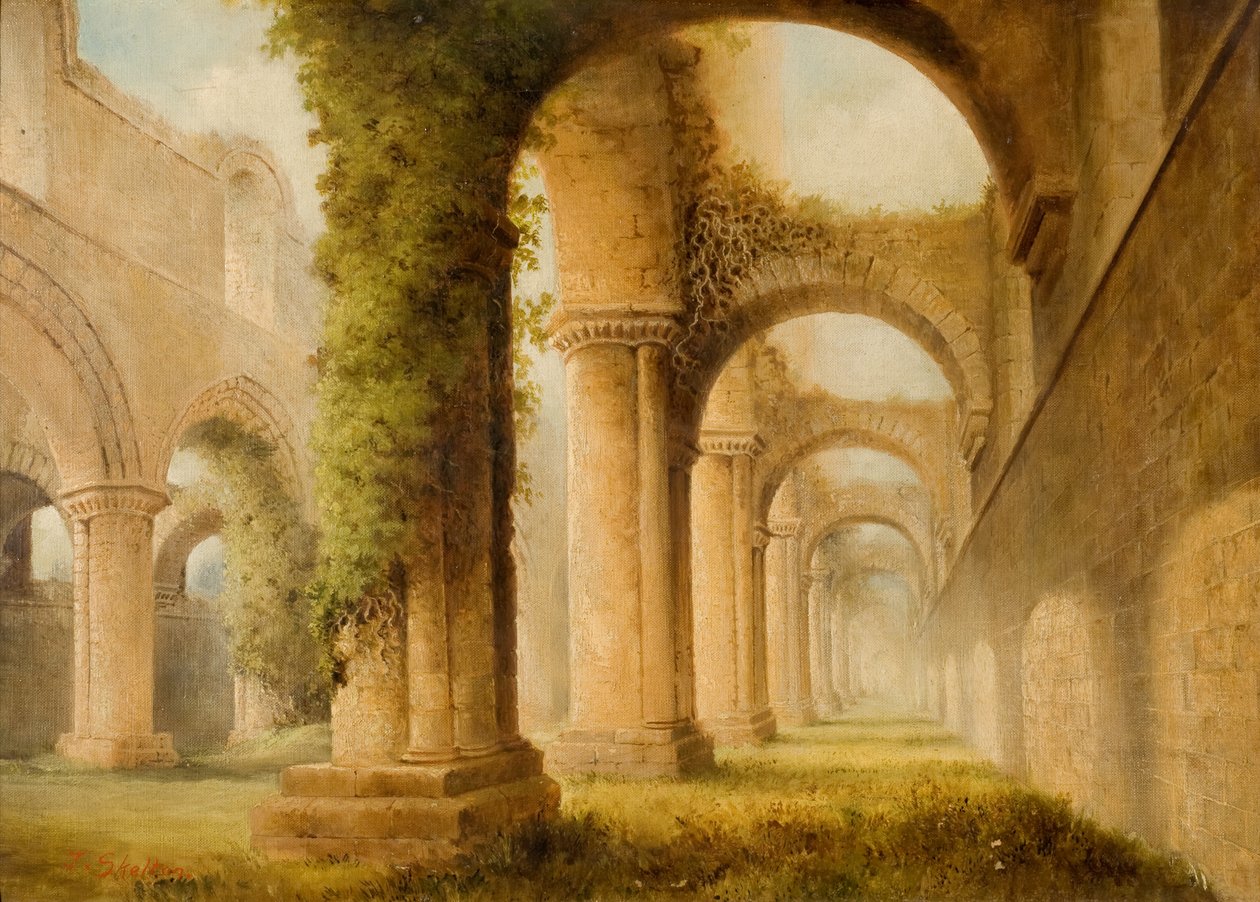 Kirkstall Abbey af Joseph Ratcliffe Skelton