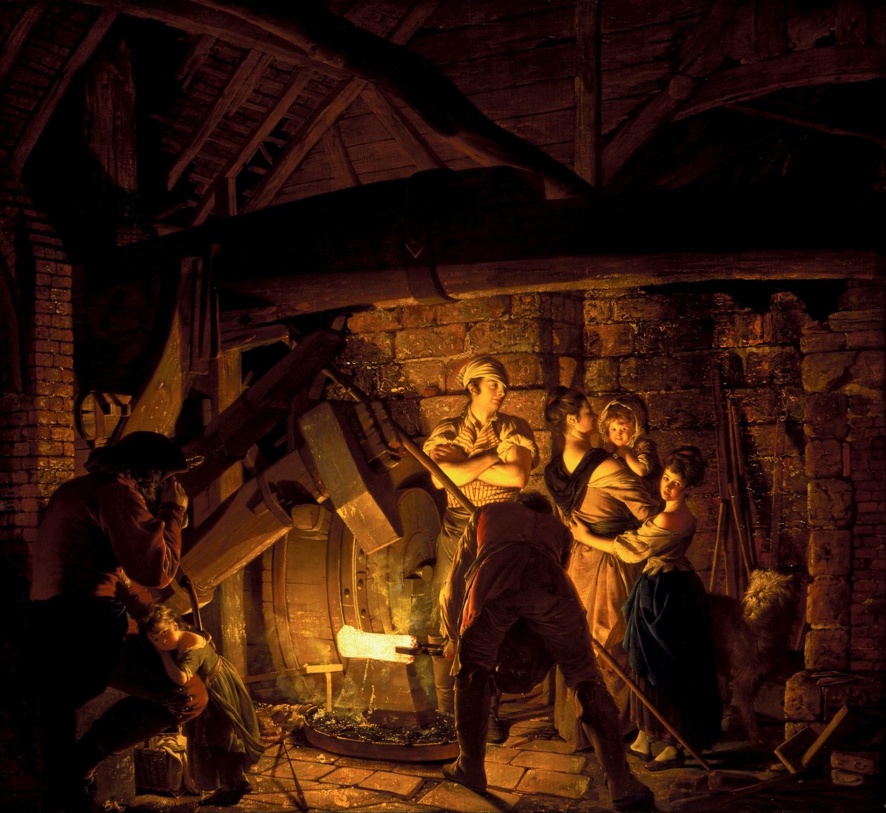 En Iron Smedje af Joseph Wright of Derby