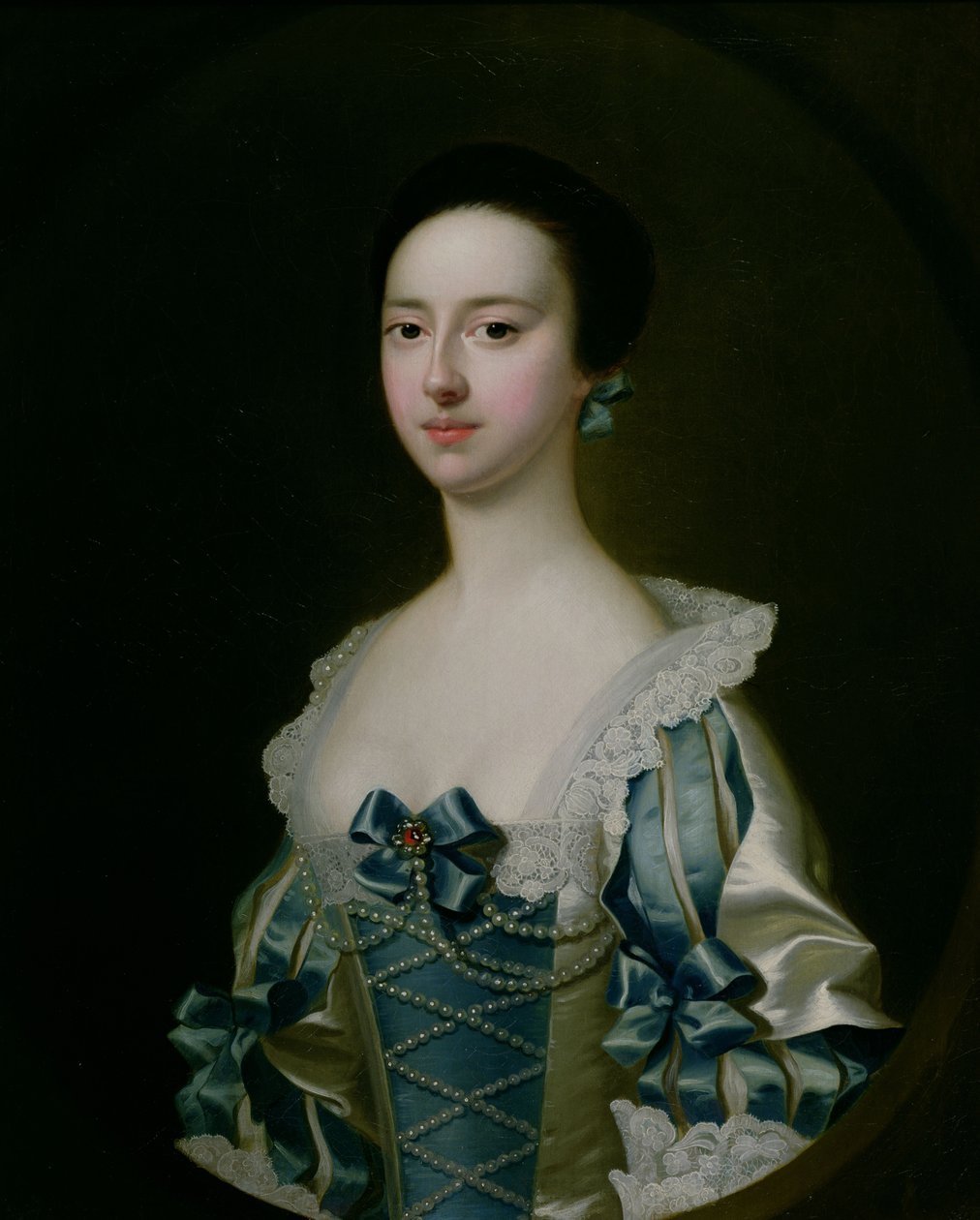 Anne Bateman, senere Mrs. John Gisbourne, 1755 af Joseph Wright of Derby
