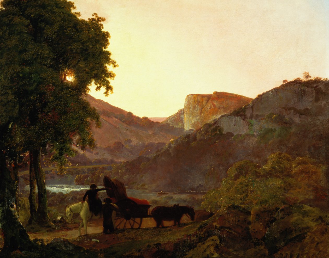 Landskab af Joseph Wright of Derby