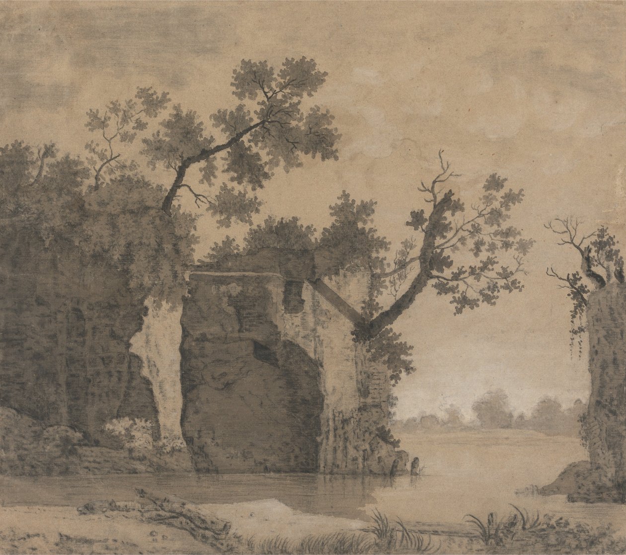 Landskab med ruiner af Joseph Wright of Derby
