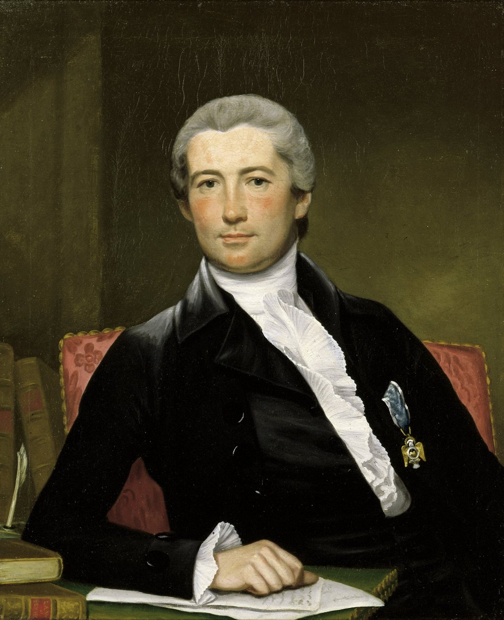 Portræt af General Giles af Joseph Wright of Derby