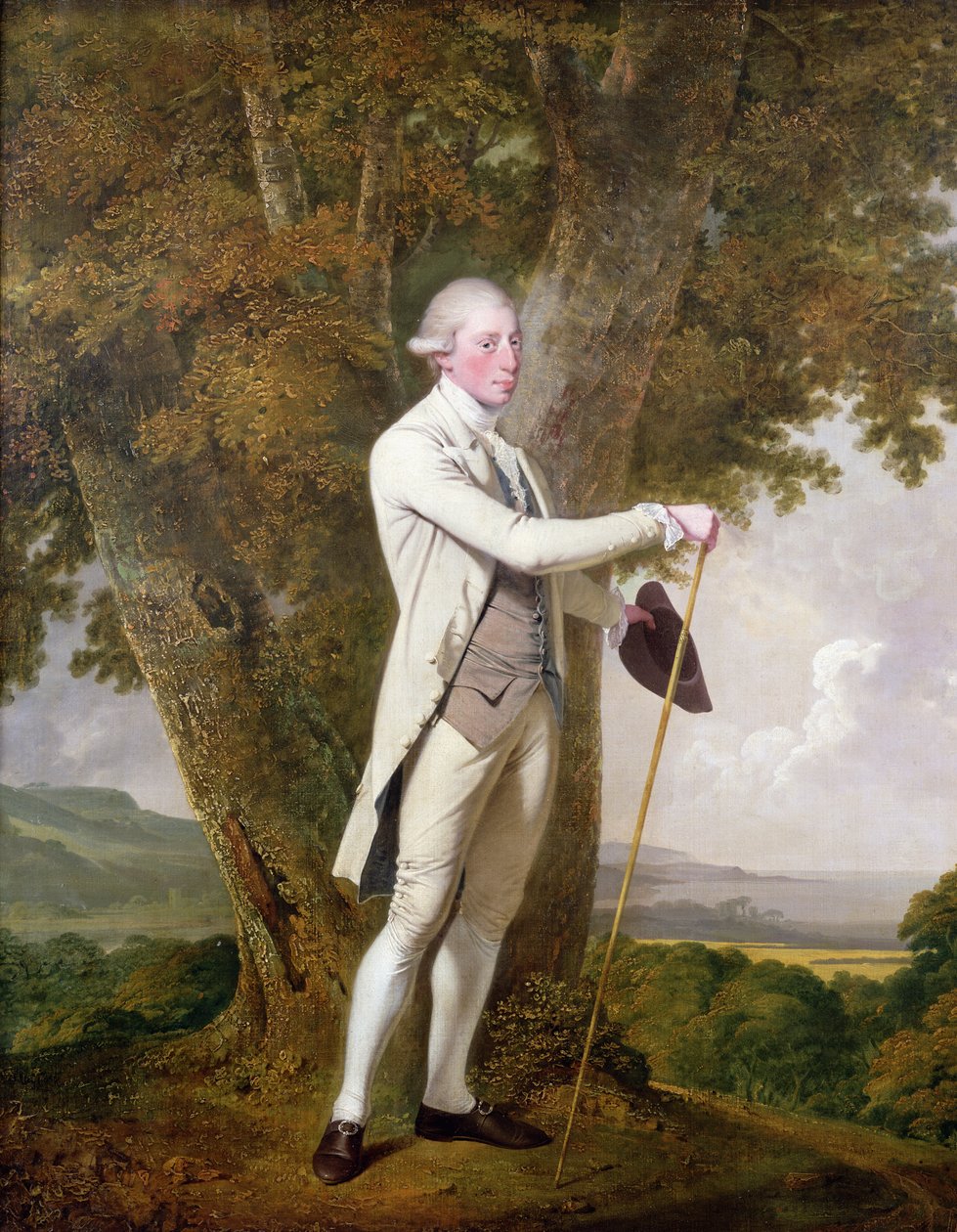 Portræt af John Milnes, 12. hertug af St. Albans (d.1810) c.1771-72 af Joseph Wright of Derby