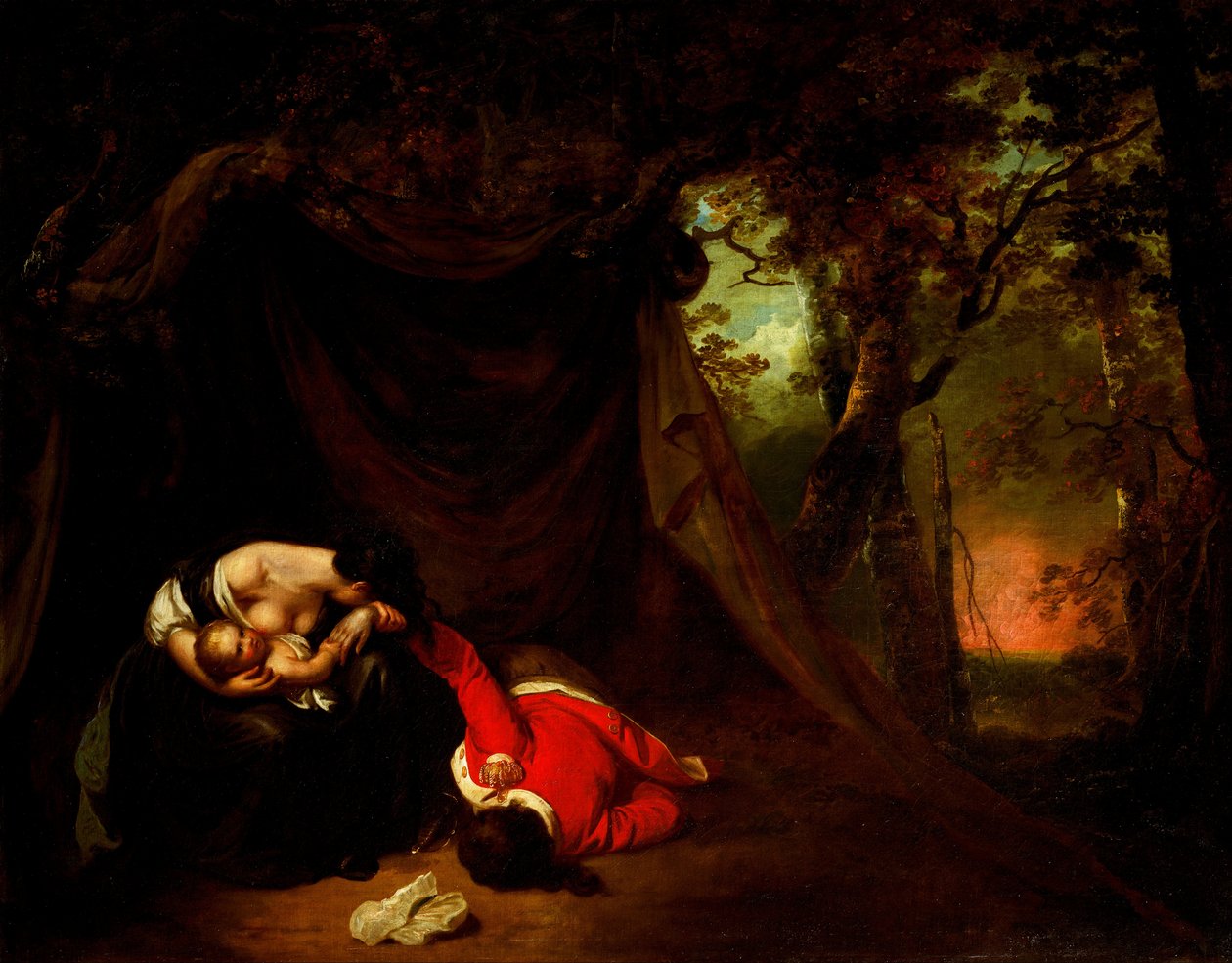 Den døde soldat af Joseph Wright of Derby