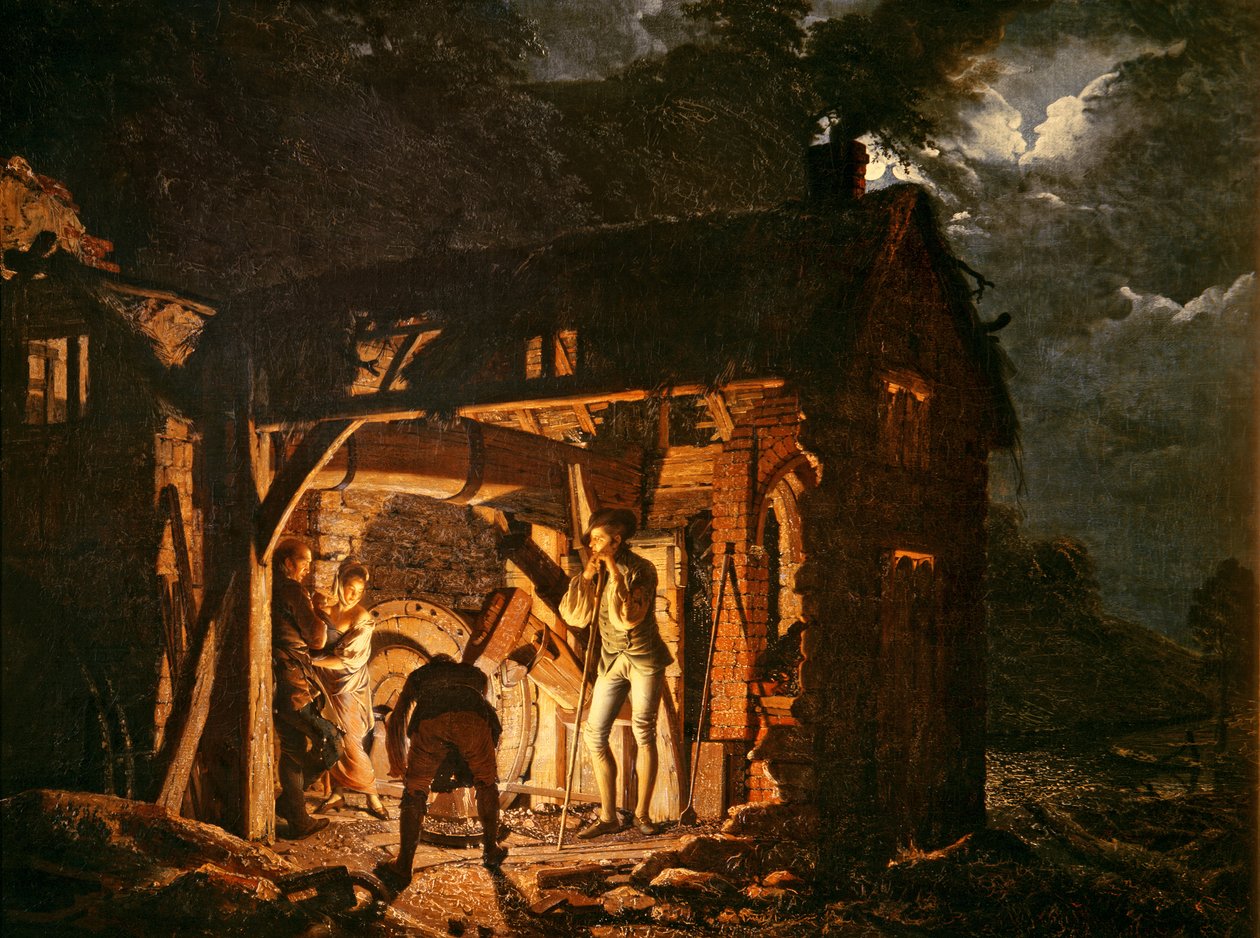 Jernsmedje set udefra, ca. 1770