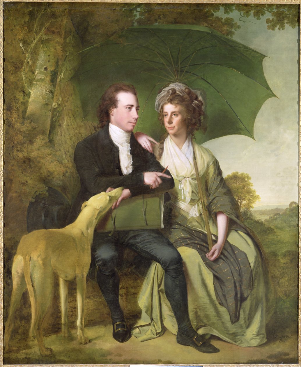 Præsten og fru Thomas Gisborne fra Yoxhall Lodge, Leicestershire, 1786 af Joseph Wright of Derby