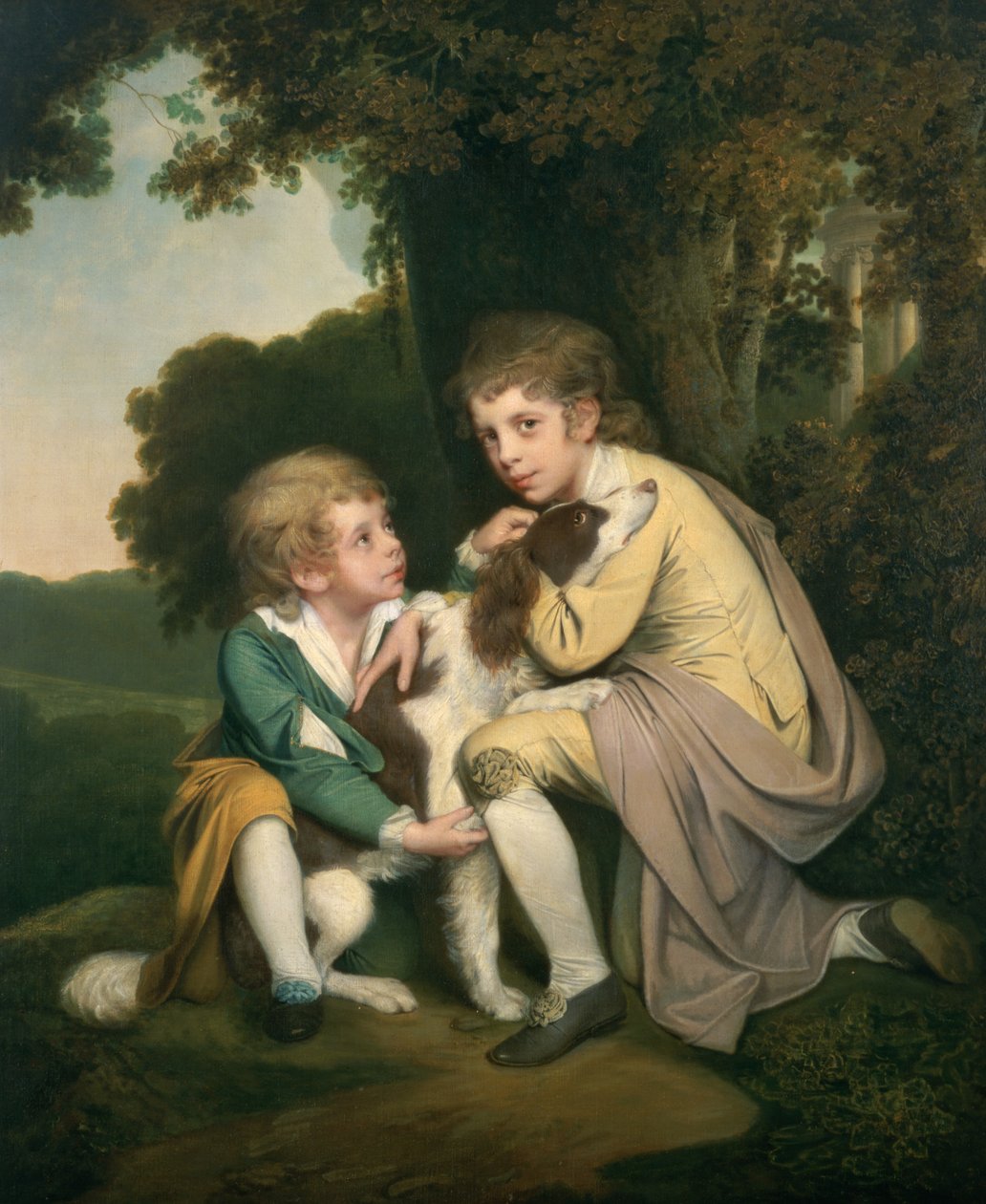 Thomas og Joseph Pickford som børn, ca. 1777-9 af Joseph Wright of Derby
