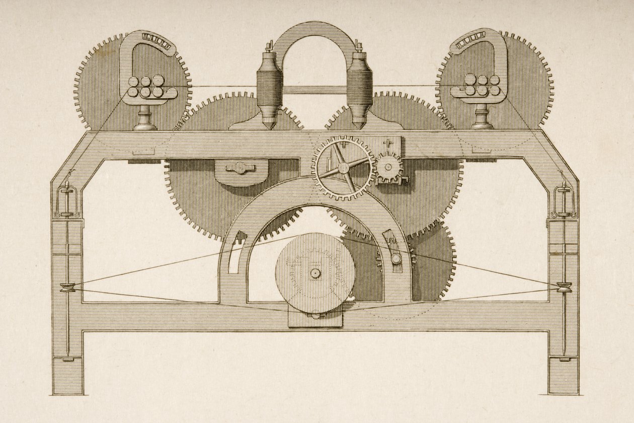 End elevation of a Throstle, c.1830 af Joseph Wilson Lowry