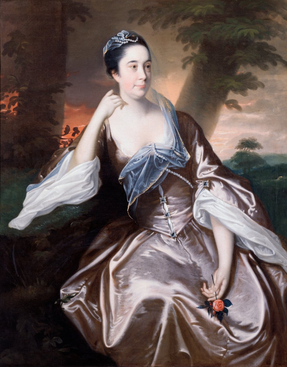 Fru Lawrence Monck, 1760 af Joseph Wright of Derby