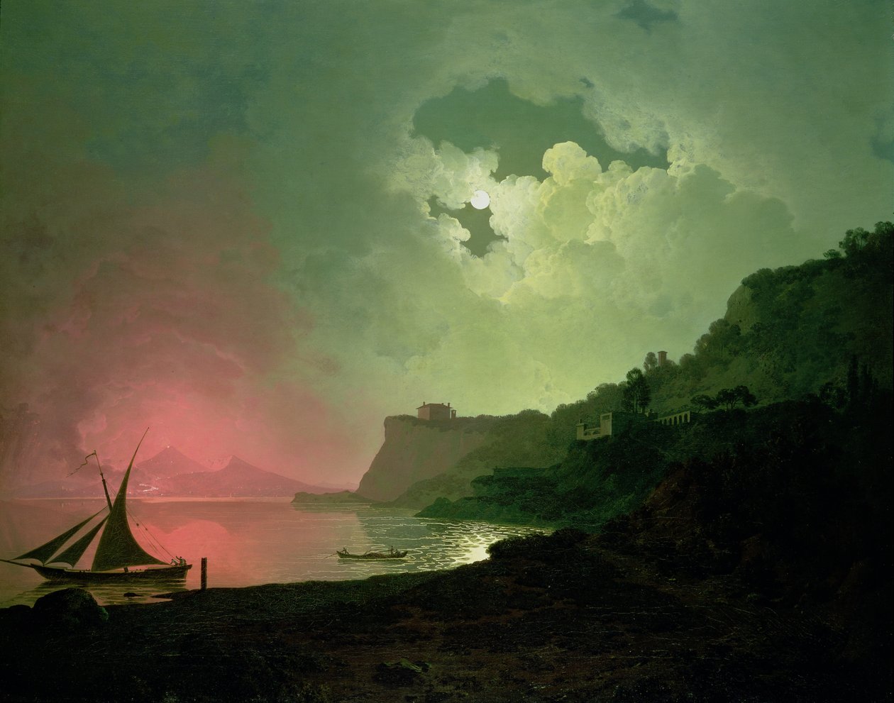 Vesuv af Joseph Wright of Derby