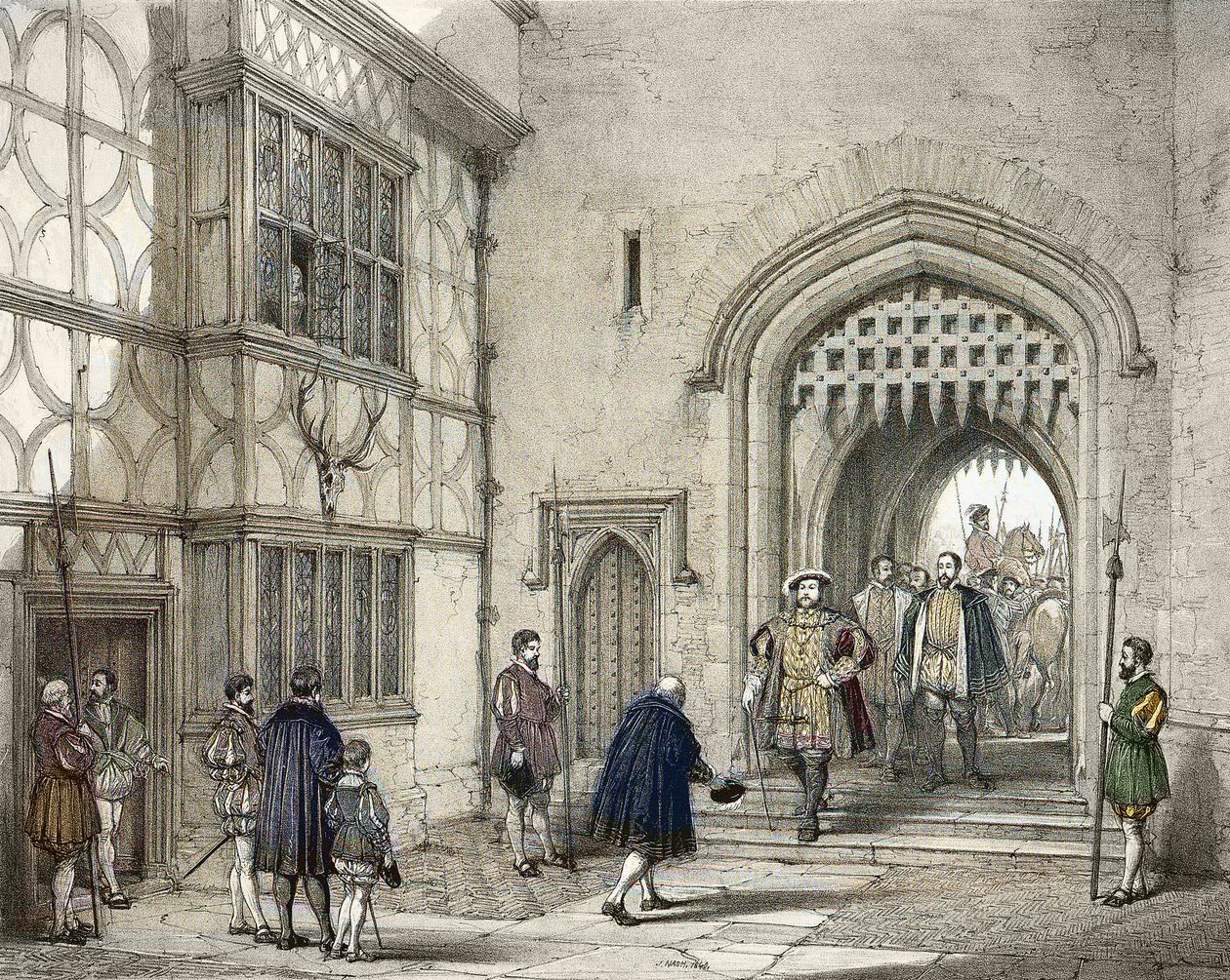 Henry VIII (1491-1547) på Hever Castle i Kent, efter Joseph Nash (1809-1878) af Joseph (after) Nash