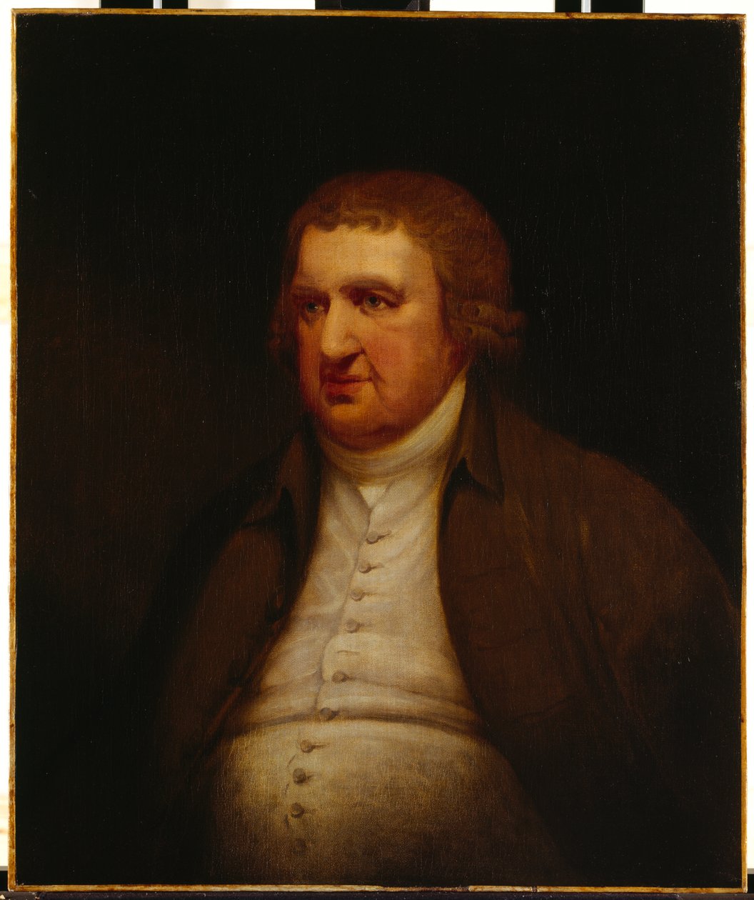Erasmus Darwin (olie på lærred) af Joseph (after) Wright of Derby