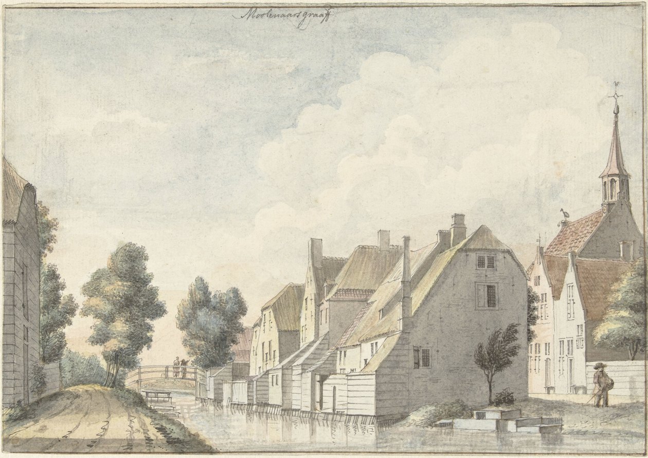 Landsbyen Molenaarsgraaf i Alblasserwaard Miller