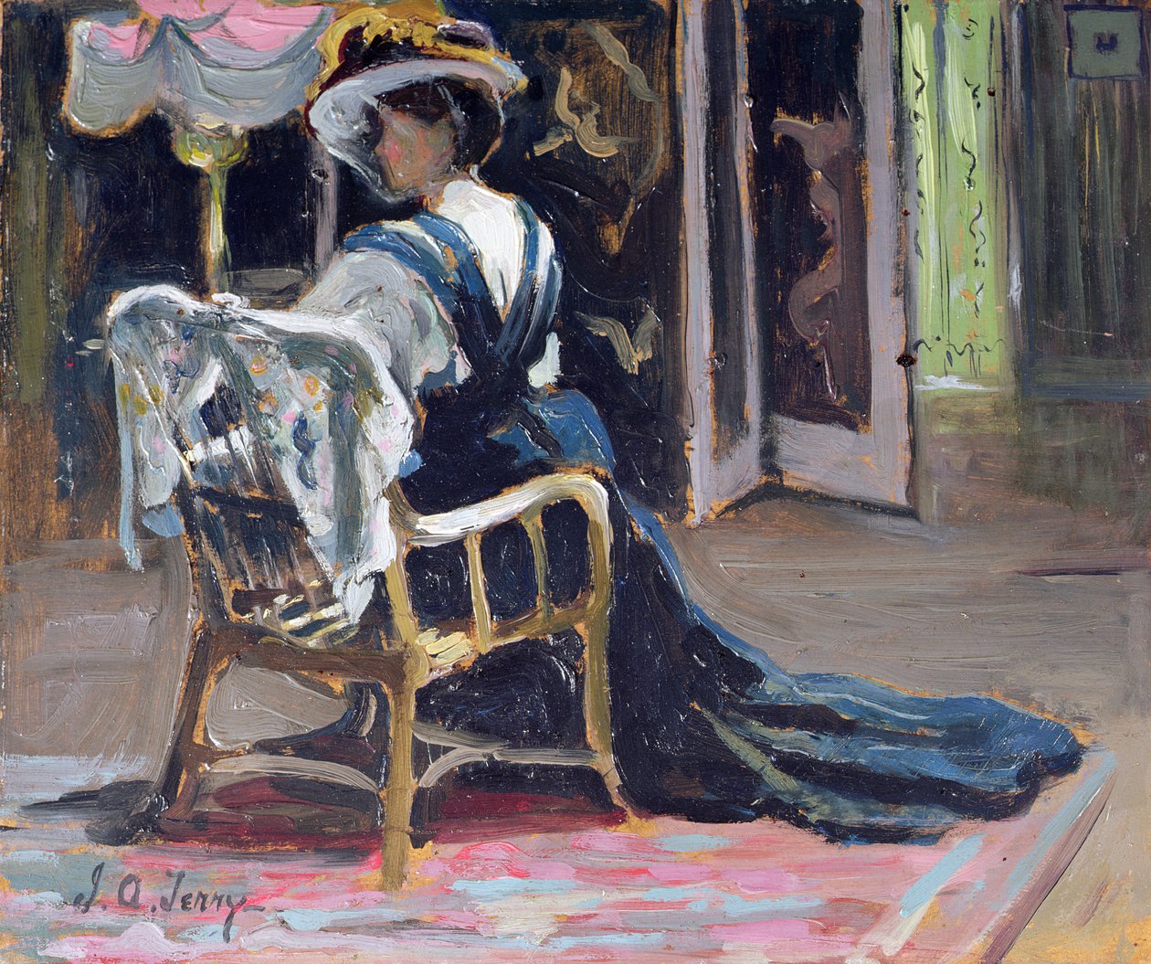 I studiet (panel) af Joseph Alfred Terry