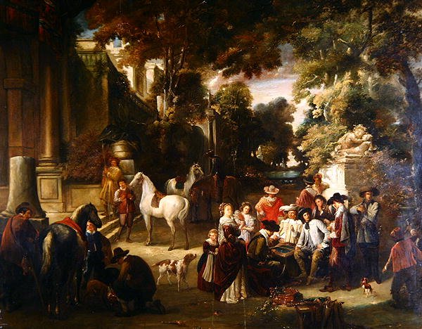 Fete Champetre (olie på lærred) af Joseph Anne Leroy