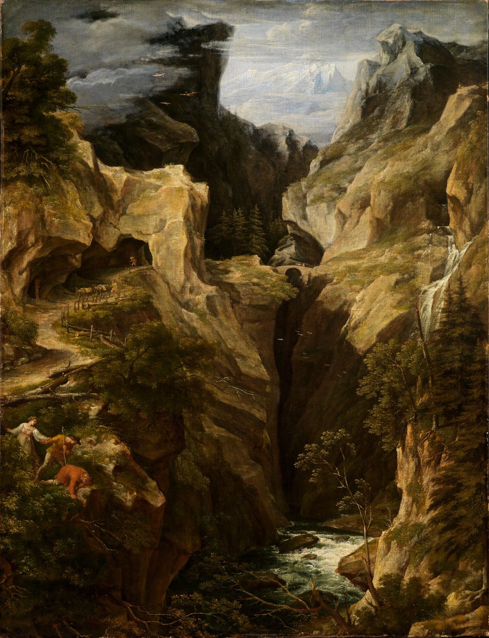 Via Mala i Graubünden af Joseph Anton Koch